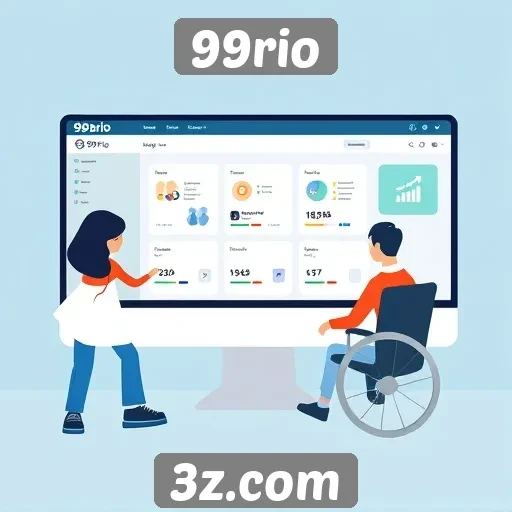 Acessibilidade e interface do site 99rio